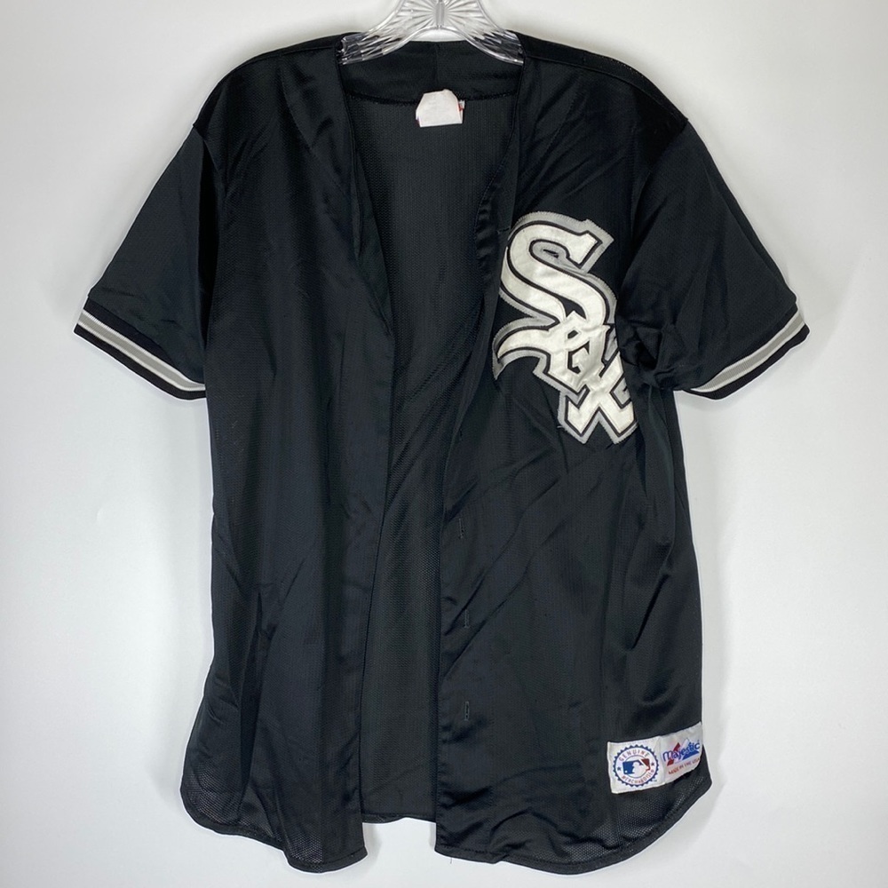 Vintage Majestic Chicago White Sox Black Short Sleeve Jersey Large